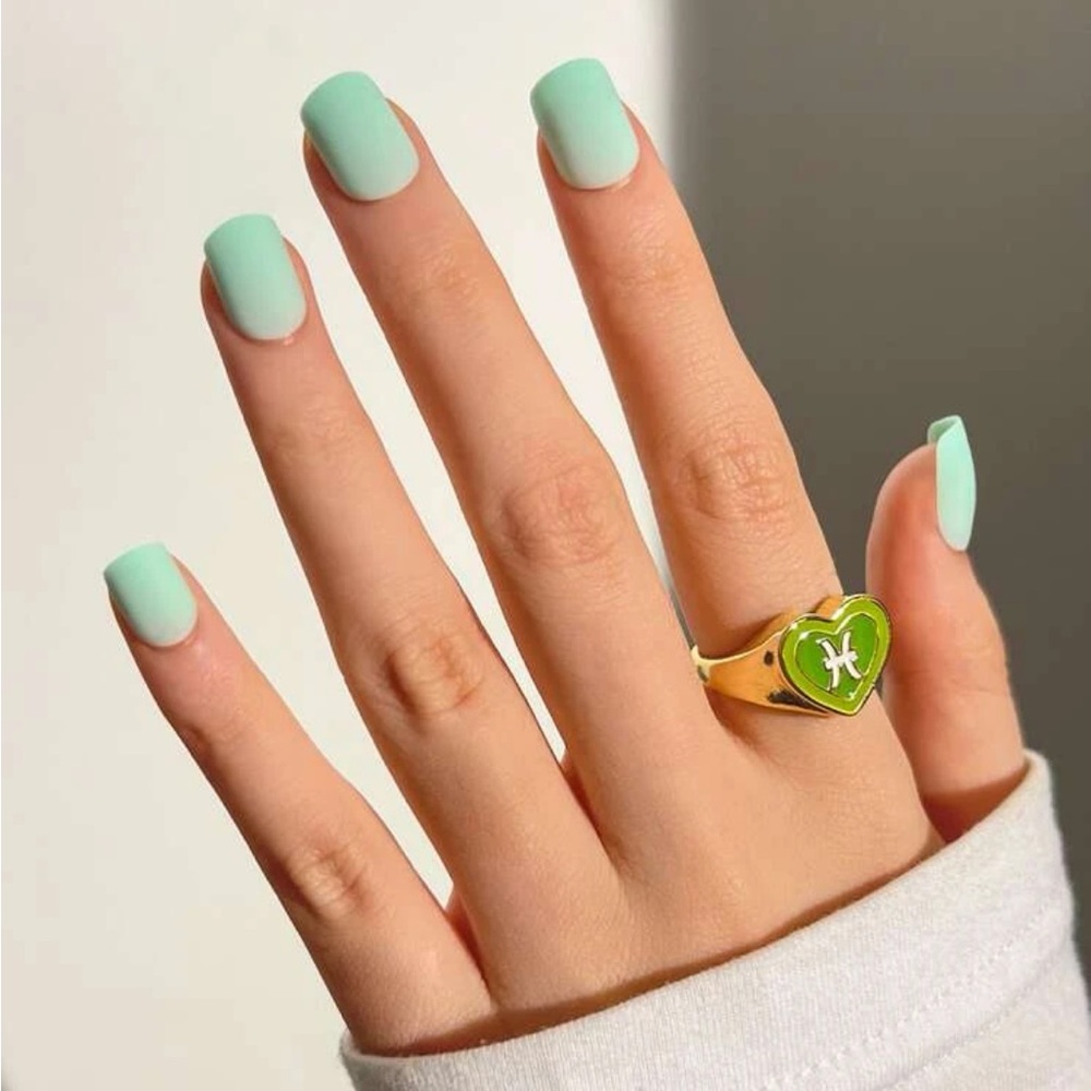 Matte Mint Green Press On Nails 💅🏼 💚✨